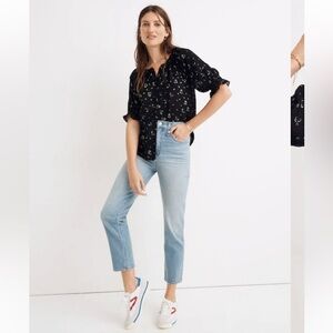 Madewell Tall Classic Straight Jeans in Meadowland Wash size 27 Tall